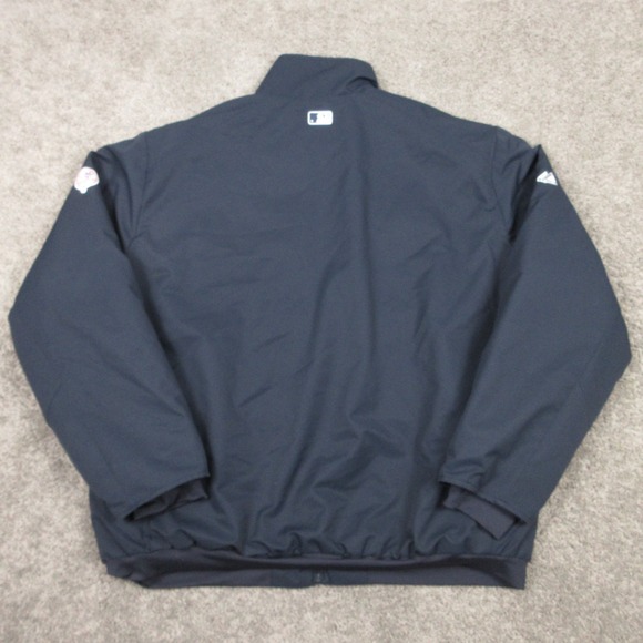 New York Yankees Jacket Mens 2XL Navy Blue Majestic Authentic Fleece Windbreaker - Picture 9 of 12